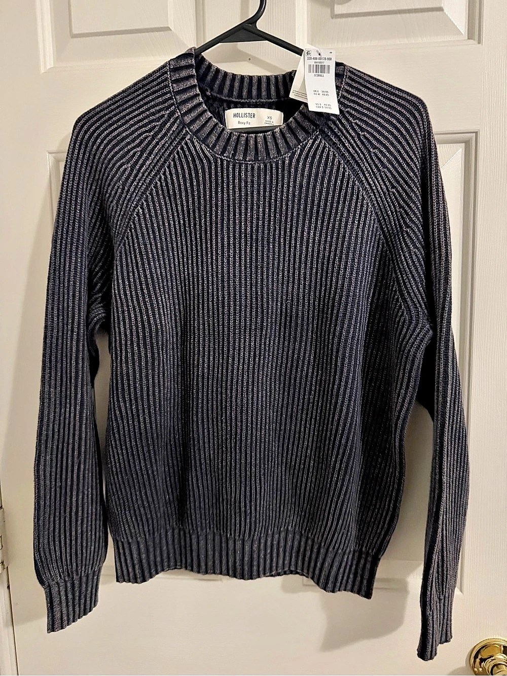Old Navy Ribbed Crewneck Sweater in Black Size XS NWT